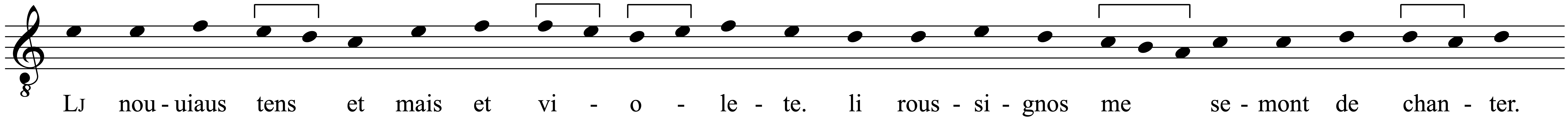 Work musical notation